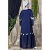 Party wear abaya- Navy Blue